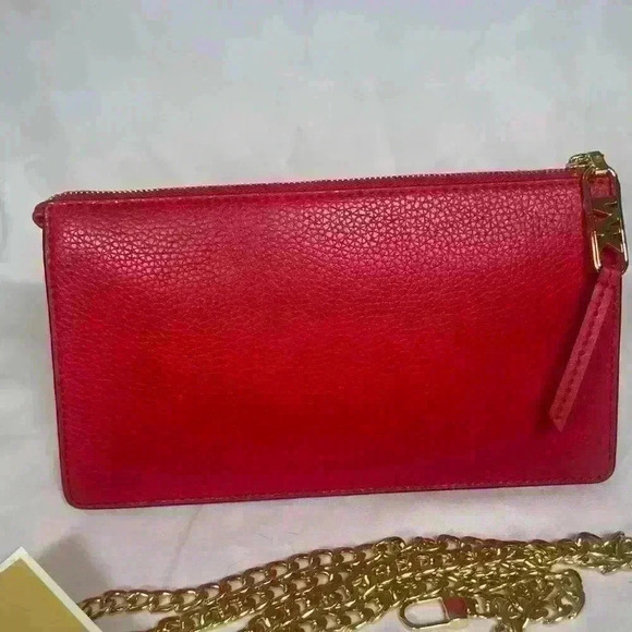 New MICHAEL KORS Empire Large Red Convertible Crossbody Chain is unbranded - Picture 5 of 13